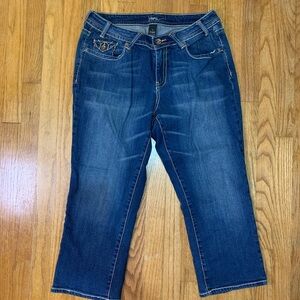 Vintage Venezia embroidered wide leg size 14 jeans Plus Size